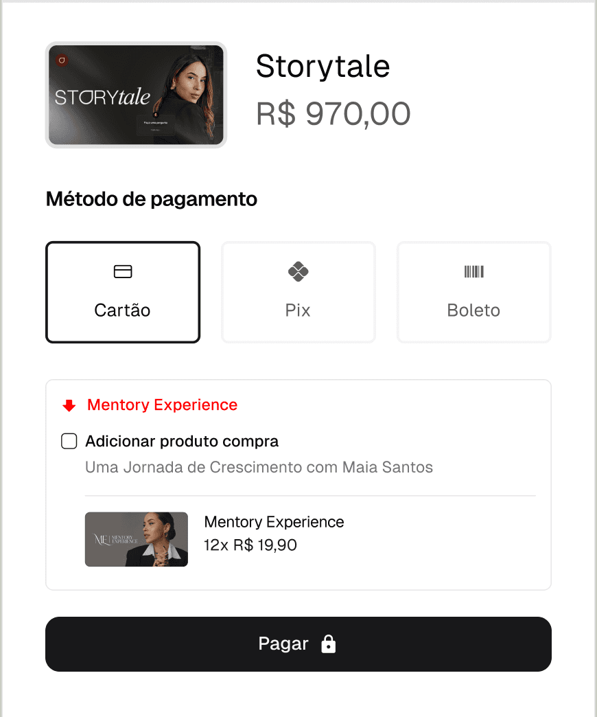 StoryVale Checkout R$ 970,00